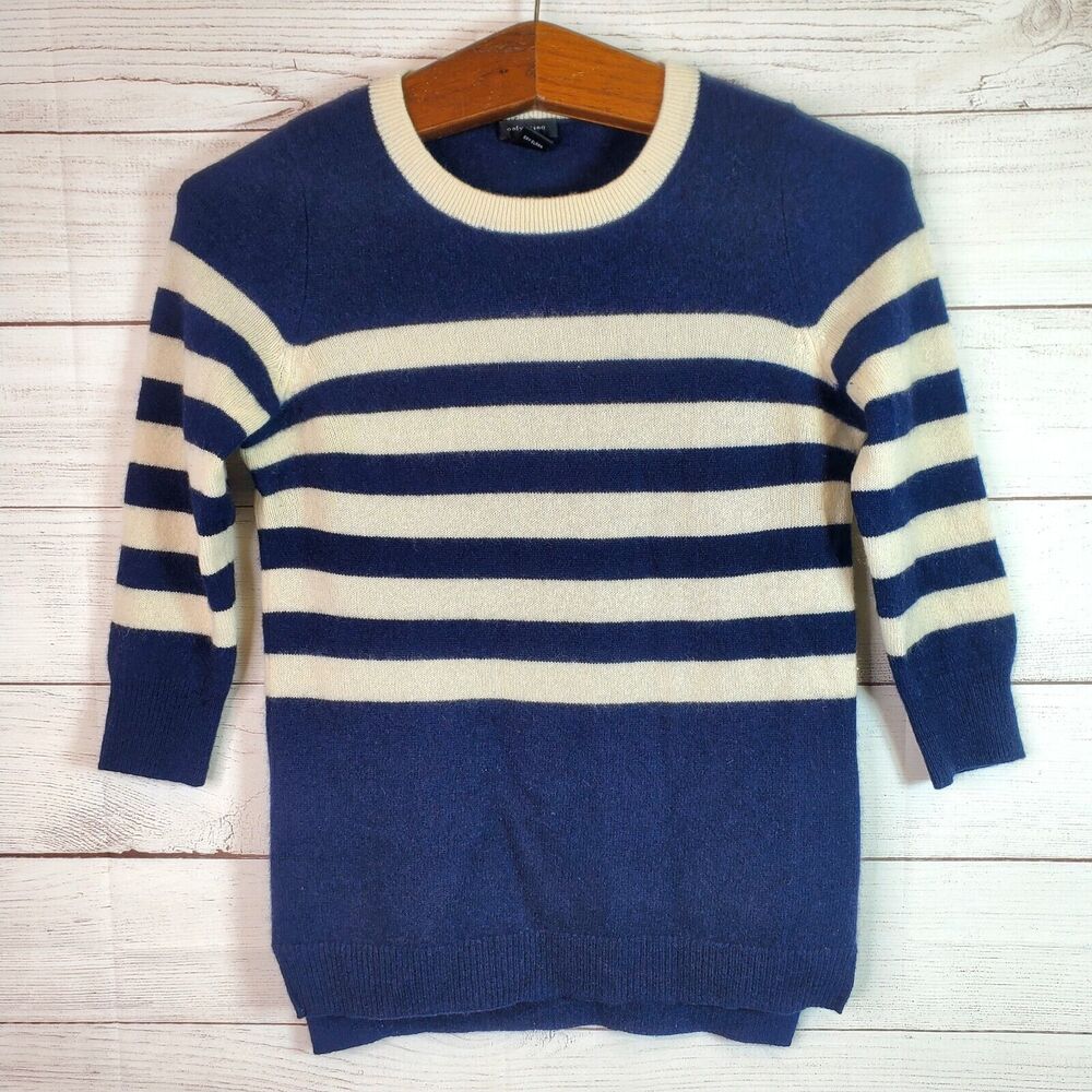 Only Mine Blue and Cream Striped Sweater